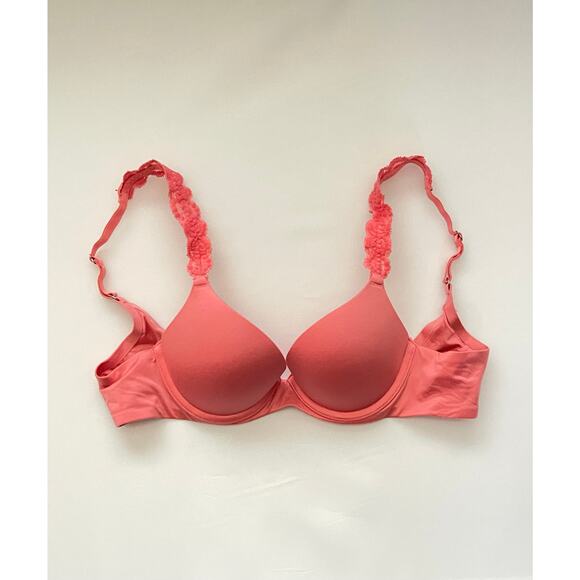 Aerie Orange / Pink Full Coverage Sunnie Bra - Women’s 32A - Picture 5 of 7